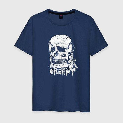 Мужская футболка Creepy / Тёмно-синий – фото 1