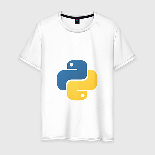 Мужская футболка Python язык / Белый – фото 1