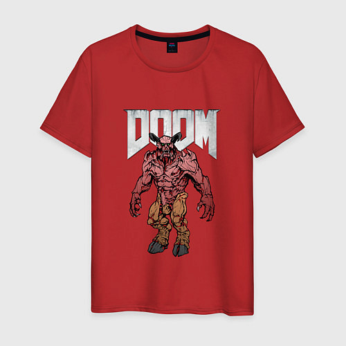 Мужская футболка DEMON BARON DOOM NPC / Красный – фото 1