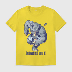 Мужская футболка Даже и не думай!