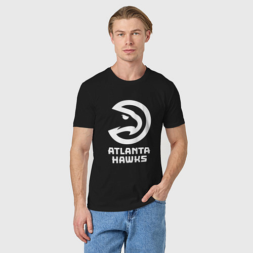 Мужская футболка Атланта Хокс, Atlanta Hawks / Черный – фото 3