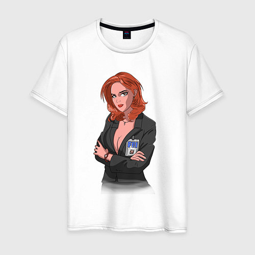 Мужская футболка Dana Scully X-Files / Белый – фото 1