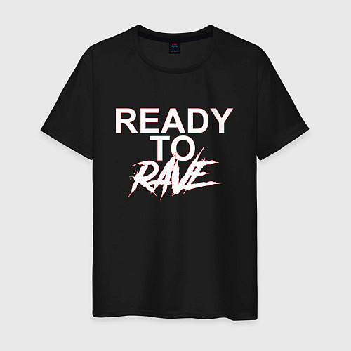 Мужская футболка READY TO RAVE РЕЙВ / Черный – фото 1
