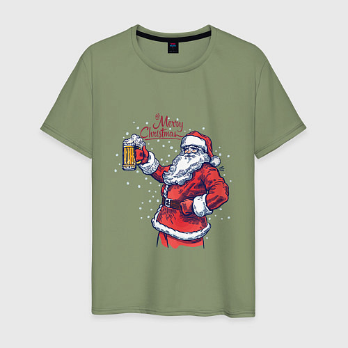 Мужская футболка Merry Christmas / Авокадо – фото 1