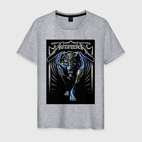 Мужская футболка Metallica - thrash metal style / Меланж – фото 1