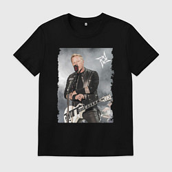 Мужская футболка James Alan Hetfield - Metallica vocalist