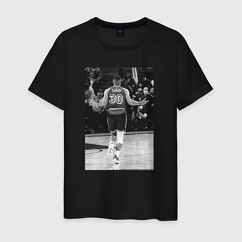 Мужская футболка Стефен Карри, живое фото / Черный – фото 1