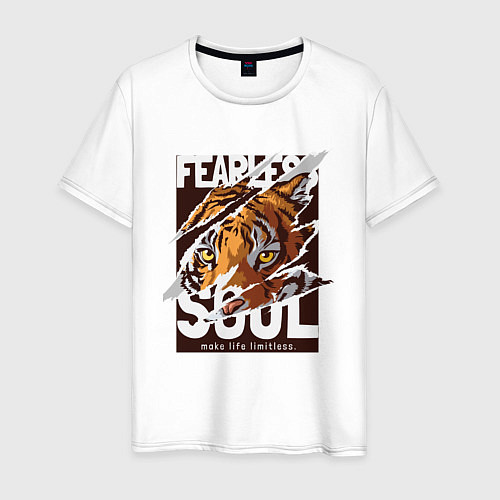 Мужская футболка Душа тигра / Белый – фото 1