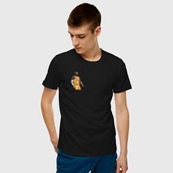 Футболка хлопковая мужская Леброн ЛА Лейкерс, цвет: черный — фото 2