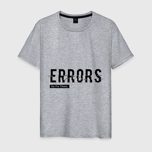 Мужская футболка Watch Dogs: Error / Меланж – фото 1