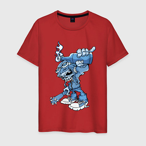 Мужская футболка Cool skull 2022 / Красный – фото 1