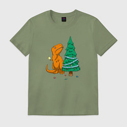 Мужская футболка Новогодние проблемы Рекса