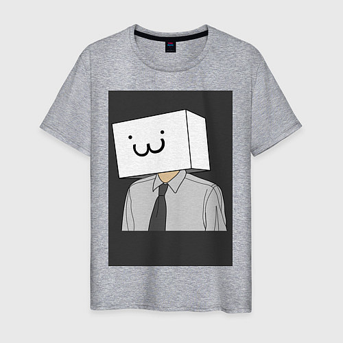Мужская футболка Smile :3 / Меланж – фото 1