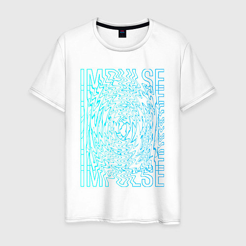 Мужская футболка Blue Impulse / Белый – фото 1