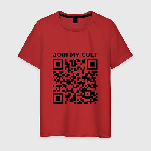 Мужская футболка Join My Cult / Красный – фото 1