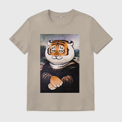 Мужская футболка Тигр - Мона Лиза