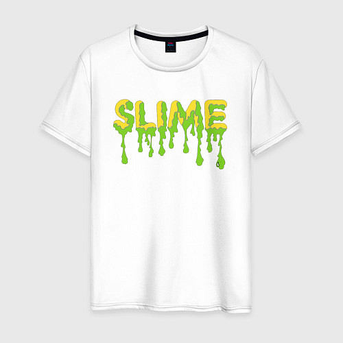 Мужская футболка SLIME! / Белый – фото 1