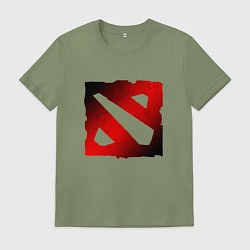 Мужская футболка ЧЁРНО КРАСНОЕ ЛОГО ДОТА 2 DOTA 2 LOGO