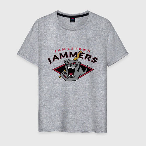Мужская футболка Jamestown Jammers - baseball team / Меланж – фото 1