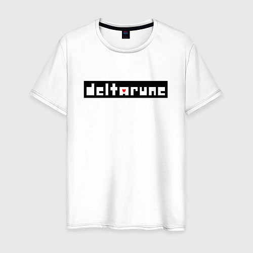 Мужская футболка Deltarune - Black Logo / Белый – фото 1