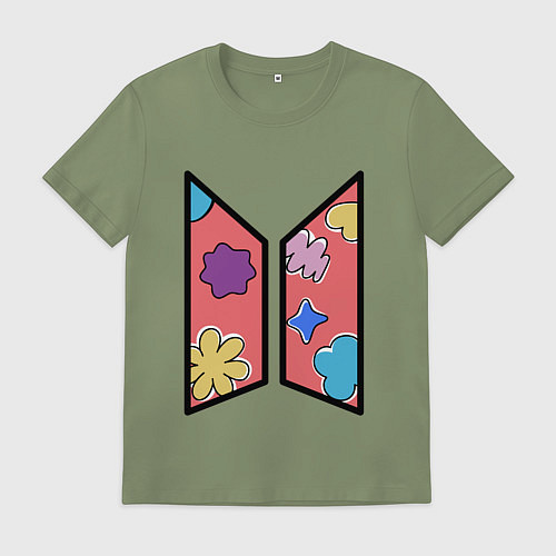 Мужская футболка BTS Permission To Dance КОНФЕТКИ / Авокадо – фото 1