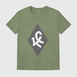 Футболка хлопковая мужская КРЫЛЬЯ СОВЕТОВ, цвет: авокадо