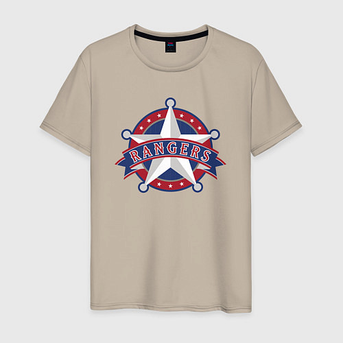 Мужская футболка Texas Rangers -baseball team / Миндальный – фото 1