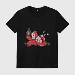 Футболка хлопковая мужская Bank Man, цвет: черный