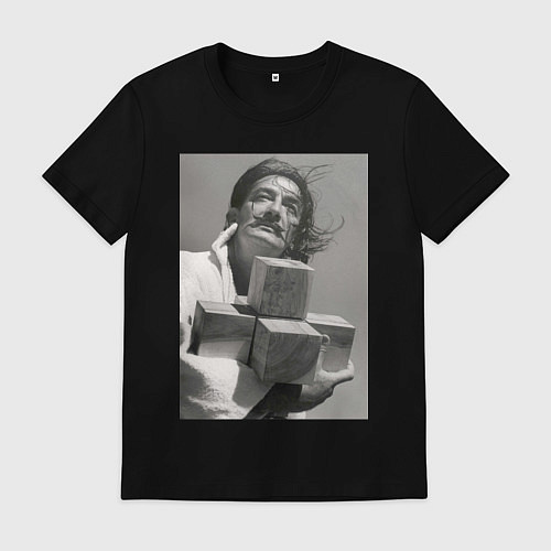 Мужская футболка Salvador Dali & cross / Черный – фото 1
