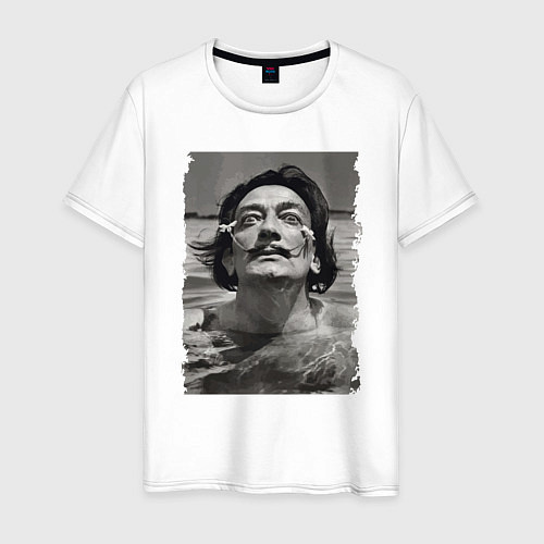 Мужская футболка Сальвадор Дали и море / Белый – фото 1