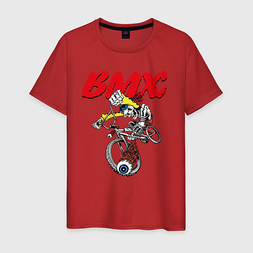 Мужская футболка Extreme BMX riding / Красный – фото 1
