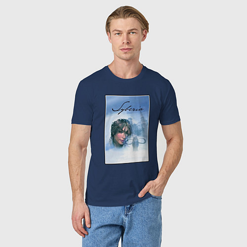 Мужская футболка Syberia Сиберия / Тёмно-синий – фото 3
