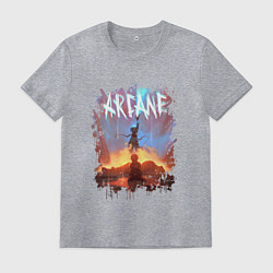 Мужская футболка JINX HERE WAS ARCANE LEAGUE OF LEGENDS ДЖИНКС