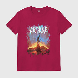 Мужская футболка JINX HERE WAS ARCANE LEAGUE OF LEGENDS ДЖИНКС