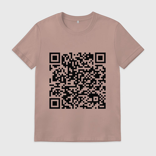 Мужская футболка QR-код Скала Джонсон / Пыльно-розовый – фото 1
