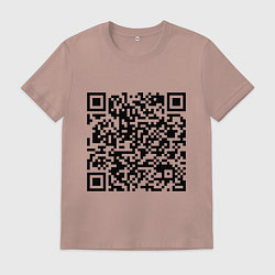 Мужская футболка QR-код Скала Джонсон