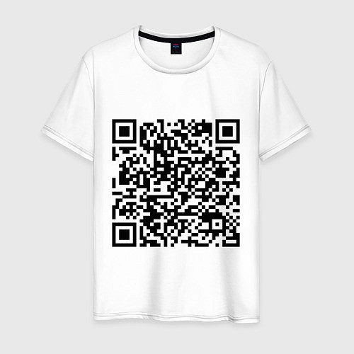 Мужская футболка QR-код Скала Джонсон / Белый – фото 1