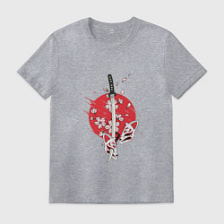 Футболка хлопковая мужская Рассекающий клинок, цвет: меланж