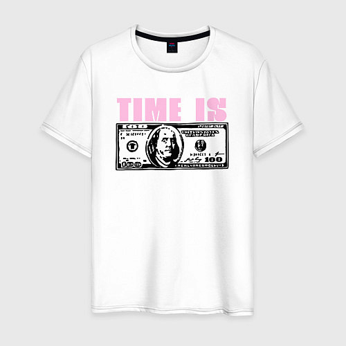 Мужская футболка Время - деньги Time Is Money / Белый – фото 1