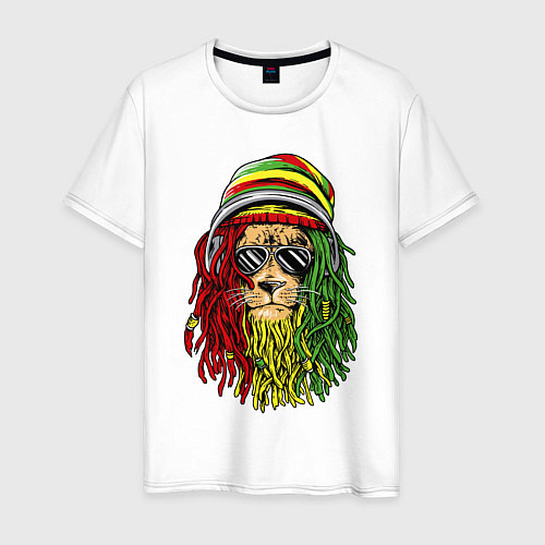 Мужская футболка Rasta lioN / Белый – фото 1