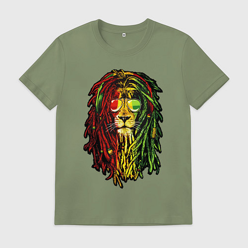 Мужская футболка Jam lioN / Авокадо – фото 1