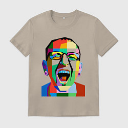 Мужская футболка Честер поп арт