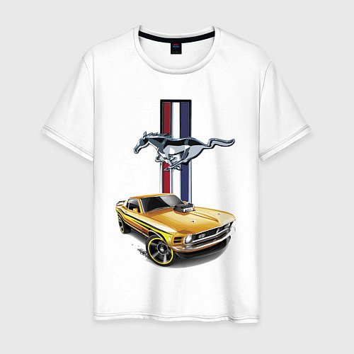 Мужская футболка Mustang motorsport / Белый – фото 1