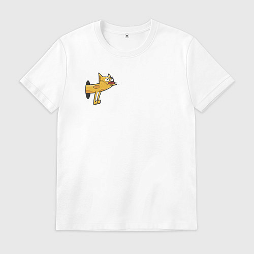 Мужская футболка Кот из Котопса / Белый – фото 1