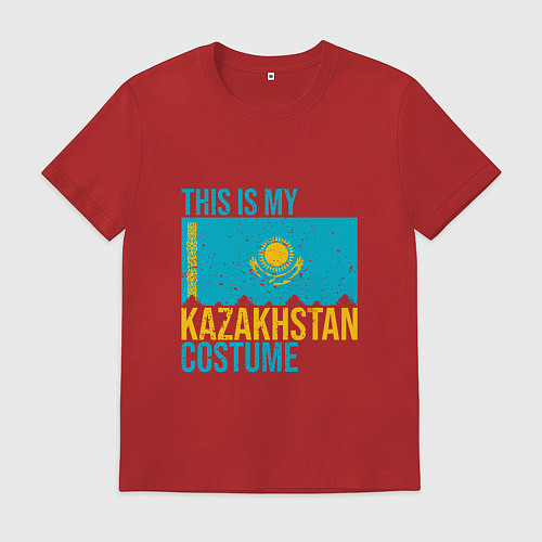Мужская футболка Казахстанскйи костюм / Красный – фото 1