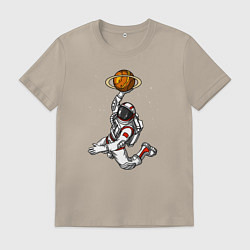 Мужская футболка Космический баскетболист