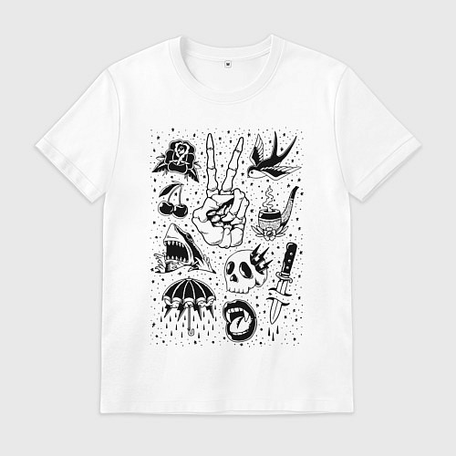 Мужская футболка Всякая всячина !8 / Белый – фото 1