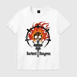 Мужская футболка Darkest Dungeon: skull logo