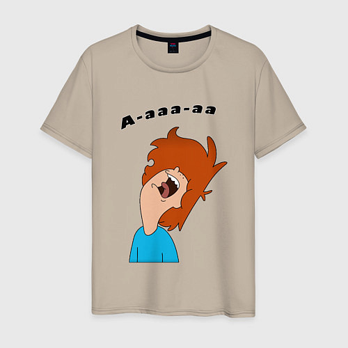 Мужская футболка Дунканвилль Нервный Дункан / Миндальный – фото 1