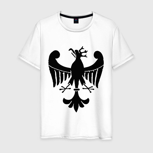 Мужская футболка Средневековый рисунок орла / Белый – фото 1